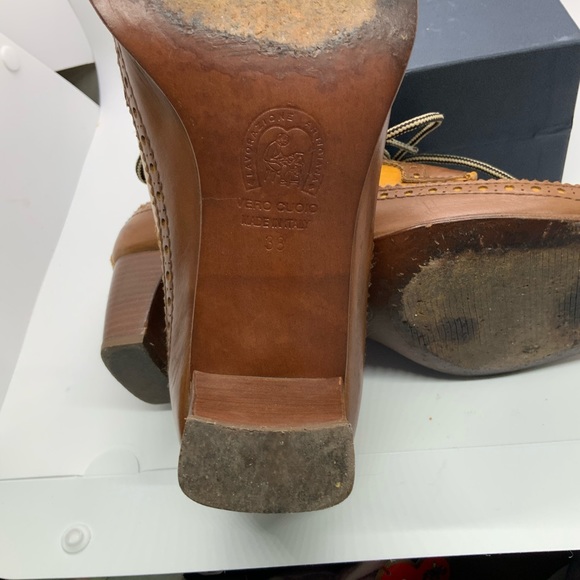 PRATESI Italian 2 tone leather heels - Picture 7 of 9